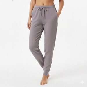 Max & Mia Waffle Knit Joggers Dusty Plum Purple Lounge Pants XL